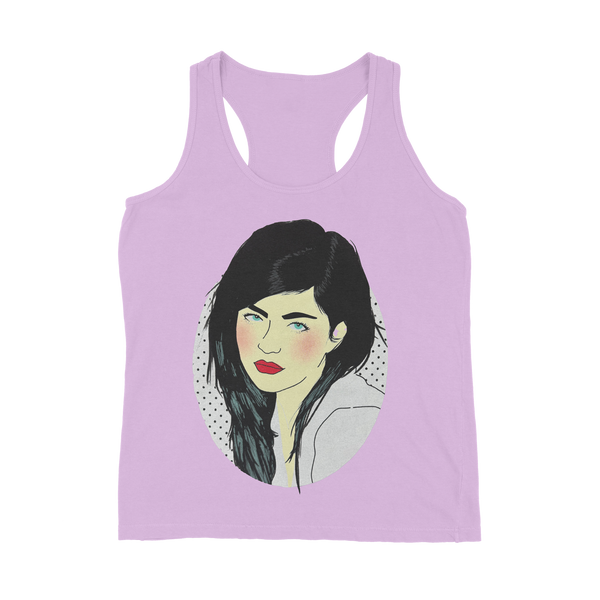 Women's Pink Portrait Tank Top